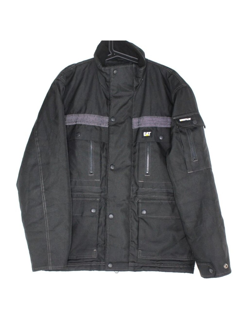 Caterpillar Mens Small Cat Multi-Pocket Quilt Lined Insulated Parka Jacket K799